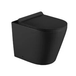 Cortona Rimless Inwall Toilet Floor Pan -HERA Bathware Sales cortona rimless inwall toilet floor panmatte blackbnk 775233