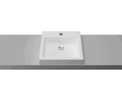 Cove Mineral Composite Inset Basin 1TH 460mm White Gloss -HERA Bathware Sales cove mineral composite inset basin 1th 460mm white glossgloss whitetimberline 659058