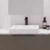 Cove Mineral Composite Inset Basin 1TH 460mm White Gloss -HERA Bathware Sales cove mineral composite inset basin 1th 460mm white glossgloss whitetimberline 825399