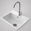 Cubus Laundry Vanity Basin 1TH | Caroma -HERA Bathware Sales cubus laundry vanity basin 1th caroma1 tapgloss whitebasincaroma 835214