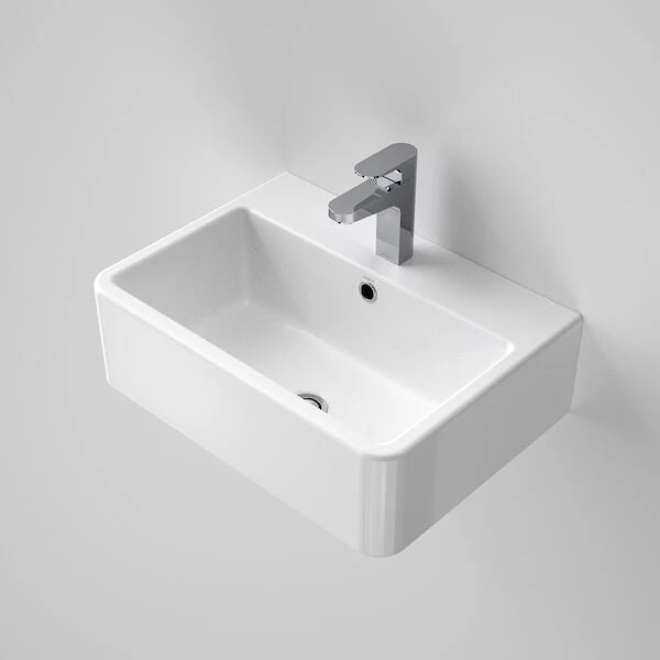 Cubus Wall Basin 1TH | Caroma Cubus Wall Basin 1TH | Caroma -HERA Bathware Sales cubus wall basin 1th caroma1 tapgloss whitebasincaroma 592752