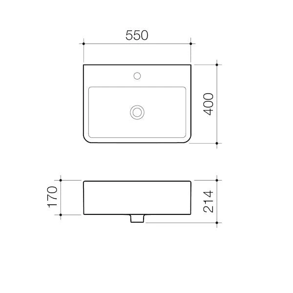Cubus Wall Basin 1TH | Caroma Cubus Wall Basin 1TH | Caroma -HERA Bathware Sales cubus wall basin 1th caroma1 tapgloss whitebasincaroma 947337