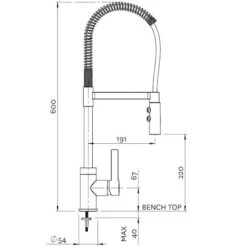 Culinary Gaston Pull Down Sink Mixer | Methven 4 Culinary Gaston Pull Down Sink Mixer | Methven -HERA Bathware Sales culinary gaston pull down sink mixer methvenchromekitchen mixermethven 227098