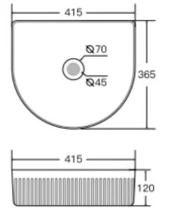 CYRUS Above Counter Basin -HERA Bathware Sales cyrus above counter basinmatte whitebasinaulic 628223