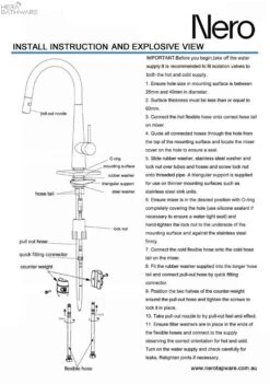 DOLCE Pull-Out Sink Mixer With Vegie Spray Function -HERA Bathware Sales dolce pull out sink mixer with vegie spray functiongun metalkitchen mixernero tapware 696322