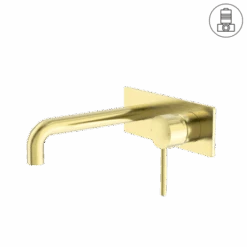 DOLCE Wall Basin Mixer Stylish Spout 8 DOLCE Wall Basin Mixer Stylish Spout -HERA Bathware Sales dolce wall basin mixer stylish spoutbrushed goldwall basin mixernero tapware 768318
