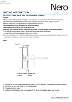 DOLCE Wall Basin Mixer Stylish Spout 6 DOLCE Wall Basin Mixer Stylish Spout -HERA Bathware Sales dolce wall basin mixer stylish spoutbrushed nickelwall basin mixernero tapware 879269