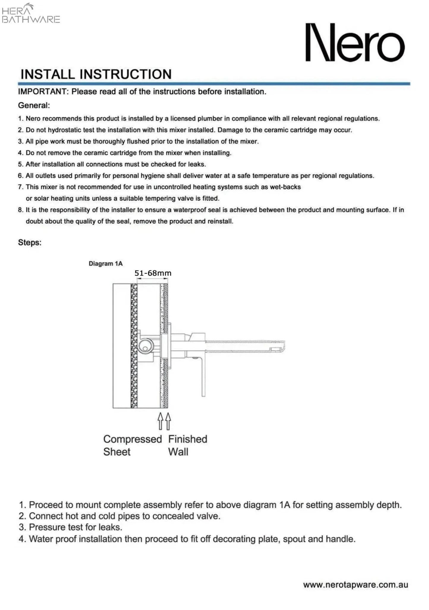 DOLCE Wall Basin Mixer Stylish Spout DOLCE Wall Basin Mixer Stylish Spout -HERA Bathware Sales dolce wall basin mixer stylish spoutbrushed nickelwall basin mixernero tapware 879269