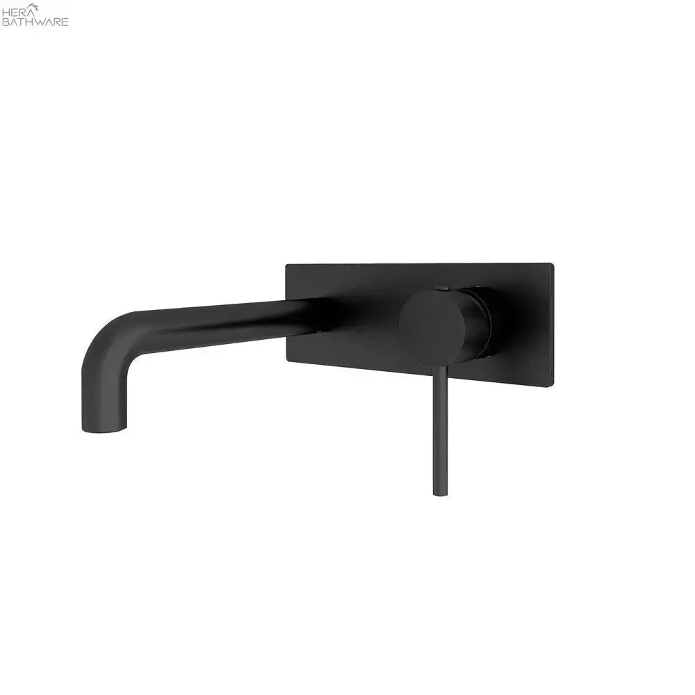 DOLCE Wall Basin Mixer Stylish Spout DOLCE Wall Basin Mixer Stylish Spout -HERA Bathware Sales dolce wall basin mixer stylish spoutmatte blackwall basin mixernero tapware 981286