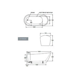 Dublin Free Standing Bathtub 3 Dublin Free Standing Bathtub -HERA Bathware Sales dublin free standing bathtubgloss white1500mmbathtubbest bm 457316