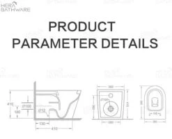 Duffy Gloss White Rimless Pan Only -HERA Bathware Sales duffy gloss white rimless pan onlytoiletlouis marco 113452