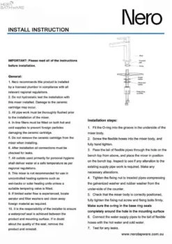 ECCO Basin Mixer -HERA Bathware Sales ecco basin mixerbrushed nickelbasin mixernero tapware 947576