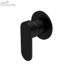 ECCO Shower Mixer 4 ECCO Shower Mixer -HERA Bathware Sales ecco shower mixer 80mm round platematte blacknero tapware 187359