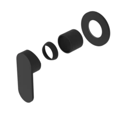 ECCO SHOWER MIXER ROUND BACK PLATE TRIM KITS ONLY -HERA Bathware Sales ecco shower mixer round back plate trim kits onlymatte blackshower mixernero tapware 596413