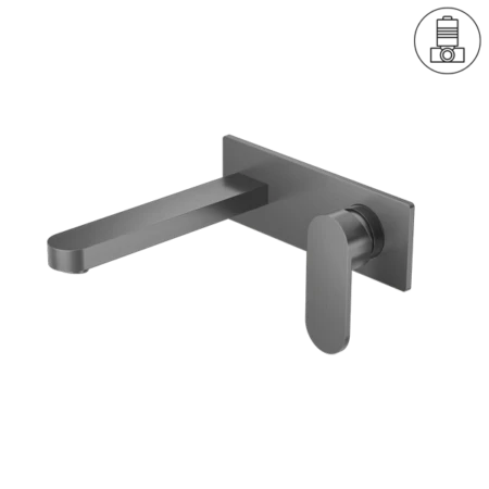 ECCO Wall Basin Mixer ECCO Wall Basin Mixer -HERA Bathware Sales ecco wall basin mixergun metalwall basin mixernero tapware 680099