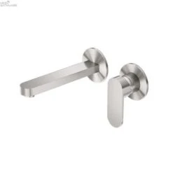 ECCO Wall Basin/Bath Mixer Seperate Back Plate -HERA Bathware Sales ecco wall basinbath mixer seperate back platebrushed nickeltapwarenero tapware 551454