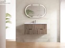 Elena Wall Hung Vanity - 750mm -HERA Bathware Sales elena wall hung vanity 750mmcabinet onlyantica timber a5vanitiessunny group 836824