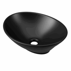 Elite Basin 415mm -HERA Bathware Sales elite basin 415mmmatte blacktimberline 120546