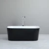 Elivia Back To Wall Bathtub - Matte Black | Ceto