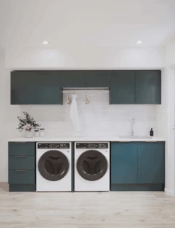 Emerald Green Satin Cabinets Laundry Bundle