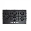Euro Cooktop (Gas) 900mm Black Glass ECT900GBK2 -HERA Bathware Sales euro cooktop gas 900mm black glass ect900gbk2blackcooktopeuro appliances 355380