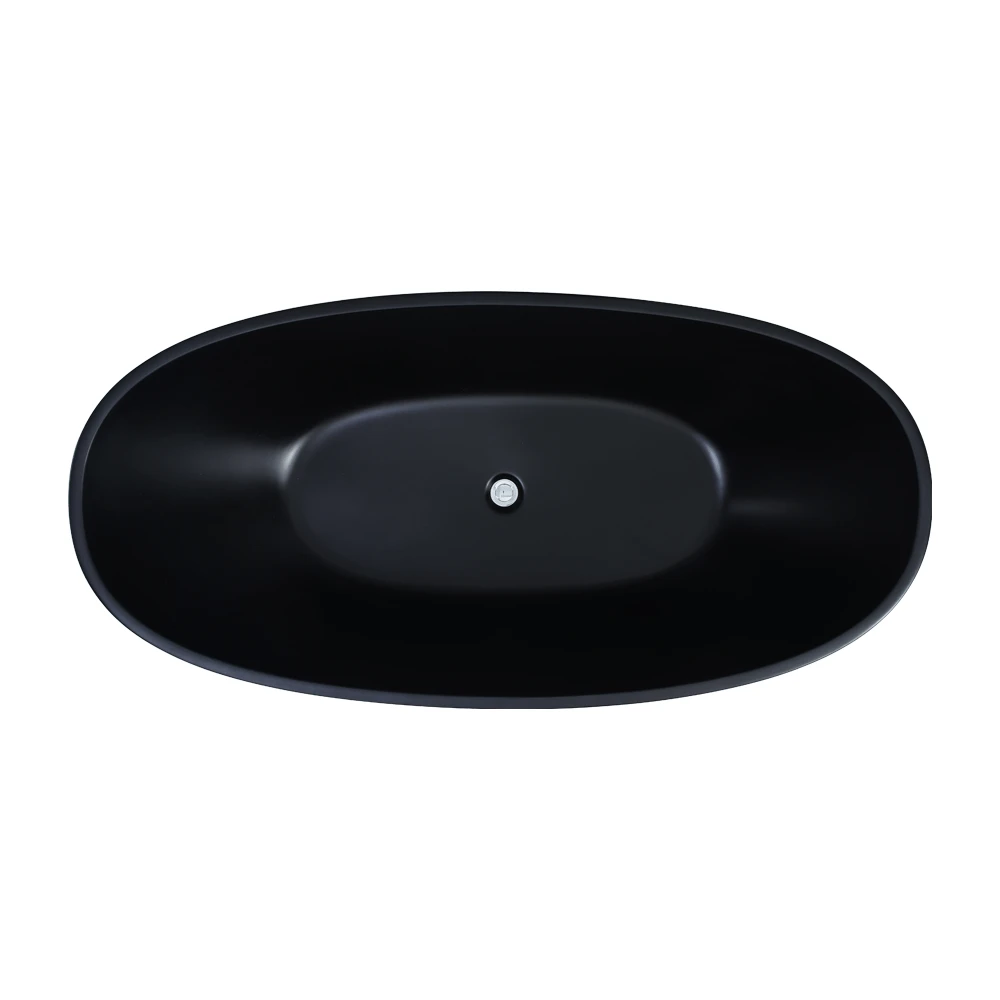 Stella Free Standing Bathtub - Matte Black Stella Free Standing Bathtub - Matte Black -HERA Bathware Sales evis free standing bathtub matte black1500mmmatte blackfreestanding bathskdk bathware 798478