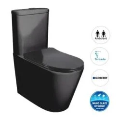 FEANZA BLACK TORNADO TOILET SUITE - GEBERIT CIRSTERN
