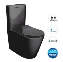 FEANZA BLACK TORNADO TOILET SUITE - R&T CIRSTERN