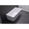 Florence Back To Wall Bath 2 Florence Back To Wall Bath -HERA Bathware Sales florence back to wall bathgloss white1400mmbathtubbest bm 115753