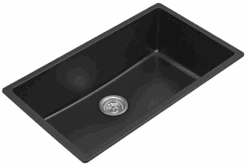 Fomos Granite Kitchen Sinks 790x460mm | Bella Vista -HERA Bathware Sales fomos granite kitchen sinks 790x460mm bella vistablack granite790x460mm double bowlkitchen sinkbella vista 124550