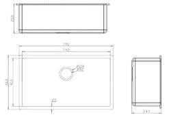 Fomos Granite Kitchen Sinks 790x460mm | Bella Vista -HERA Bathware Sales fomos granite kitchen sinks 790x460mm bella vistablack granite790x460mm double bowlkitchen sinkbella vista 317566