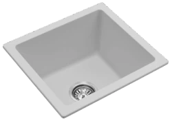 Fomos Granite Kitchen Sinks Single Bowl | Bella Vista -HERA Bathware Sales fomos granite kitchen sinks single bowl bella vistablack granite410x460mmkitchen sinkbella vista 181673