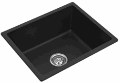 Fomos Granite Kitchen Sinks Single Bowl | Bella Vista -HERA Bathware Sales fomos granite kitchen sinks single bowl bella vistawhite granite410x460mmkitchen sinkbella vista 304936