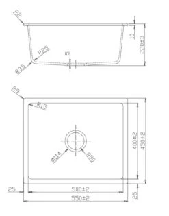 Fomos Granite Kitchen Sinks Single Bowl | Bella Vista -HERA Bathware Sales fomos granite kitchen sinks single bowl bella vistawhite granite410x460mmkitchen sinkbella vista 310461