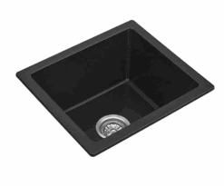 Fomos Granite Kitchen Sinks Single Bowl | Bella Vista -HERA Bathware Sales fomos granite kitchen sinks single bowl bella vistawhite granite410x460mmkitchen sinkbella vista 417247