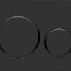 Geberit Sigma 20 Dual-flush Fully Matt Black Button