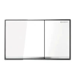 Geberit Sigma 60 Dual-flush Square Glass White Button