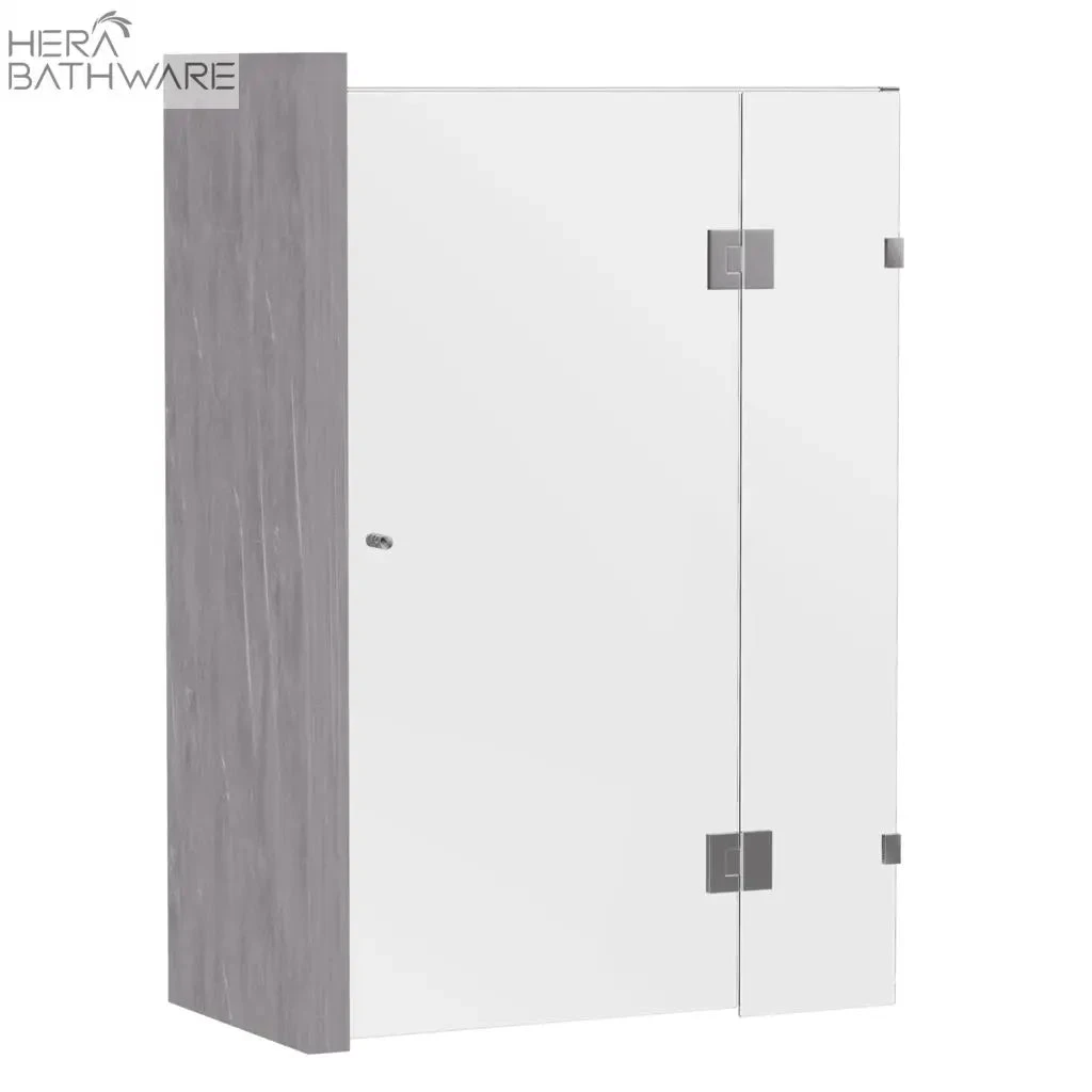 Gem Series (C) Fully Frameless Shower Screen Standard Front & Return set Gem Series (C) Fully Frameless Shower Screen Standard Front & Return Set -HERA Bathware Sales gem series c fully frameless shower screen standard front return setchrome900 x 900mmshower screenconvex 214895