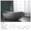 Genoa Concrete Freestanding Bathtub 1600mm 1 Genoa Concrete Freestanding Bathtub 1600mm -HERA Bathware Sales genoa concrete freestanding bathtub 1600mmbathtubbnk 164423