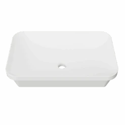 George Inset White Ceramic Basin 600mm -HERA Bathware Sales george inset white ceramic basin 600mmmatte whitetimberline 256380