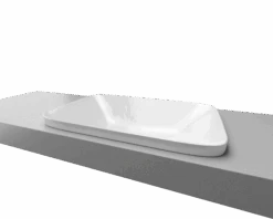 George Inset White Ceramic Basin 600mm -HERA Bathware Sales george inset white ceramic basin 600mmmatte whitetimberline 909115