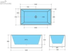 Theo Back To Wall Multifit Bathtub Non Overflow | Ceto 8 Theo Back To Wall Multifit Bathtub Non Overflow | Ceto -HERA Bathware Sales halo multifit bathtub non overflow1400mmgloss whitebathtubkdk bathware 831560