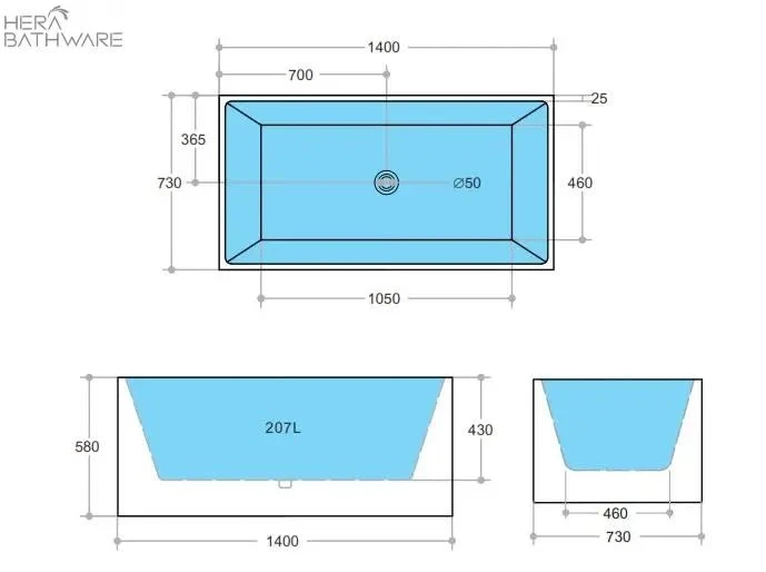 Theo Back to Wall Multifit Bathtub Non Overflow | Ceto Theo Back To Wall Multifit Bathtub Non Overflow | Ceto -HERA Bathware Sales halo multifit bathtub non overflow1400mmgloss whitebathtubkdk bathware 831560