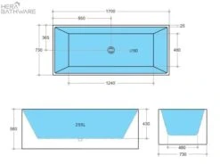 Theo Back To Wall Multifit Bathtub Non Overflow | Ceto 10 Theo Back To Wall Multifit Bathtub Non Overflow | Ceto -HERA Bathware Sales halo multifit bathtub non overflow1700mmgloss whitebathtubkdk bathware 779227