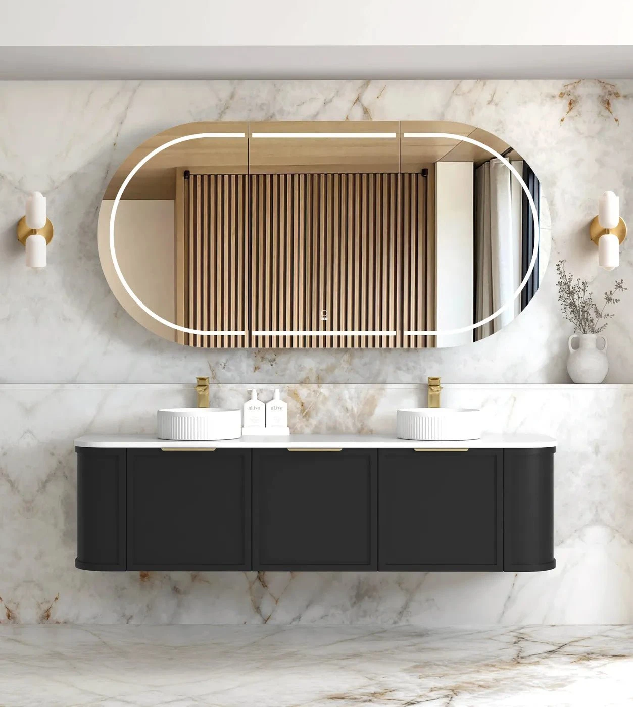 Hampshire 600-1800mm Satin Black Wall Hung Vanity Hampshire 600-1800mm Satin Black Wall Hung Vanity -HERA Bathware Sales hampshire 600 1800mm satin black wall hung vanitycloudy carrara flat stone top1800mmvanitiesotti 675272