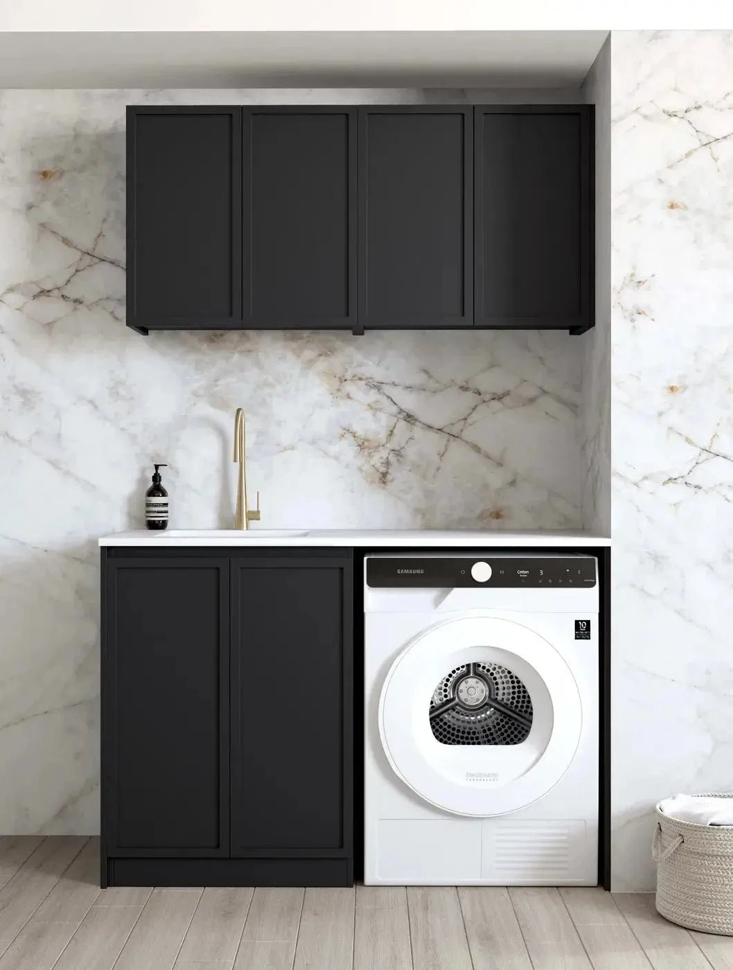 Hampshire Laundry Cabinet Kit | 1305*600*2100mm Hampshire Laundry Cabinet Kit | 1305*600*2100mm -HERA Bathware Sales hampshire laundry cabinet kit 13056002100mmmatte black1305blaundry cabinetotti 243405