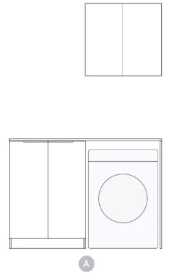 Hampshire Laundry Cabinet Kit | 1305*600*2100mm 8 Hampshire Laundry Cabinet Kit | 1305*600*2100mm -HERA Bathware Sales hampshire laundry cabinet kit 13056002100mmmatte black1305claundry cabinetotti 399611
