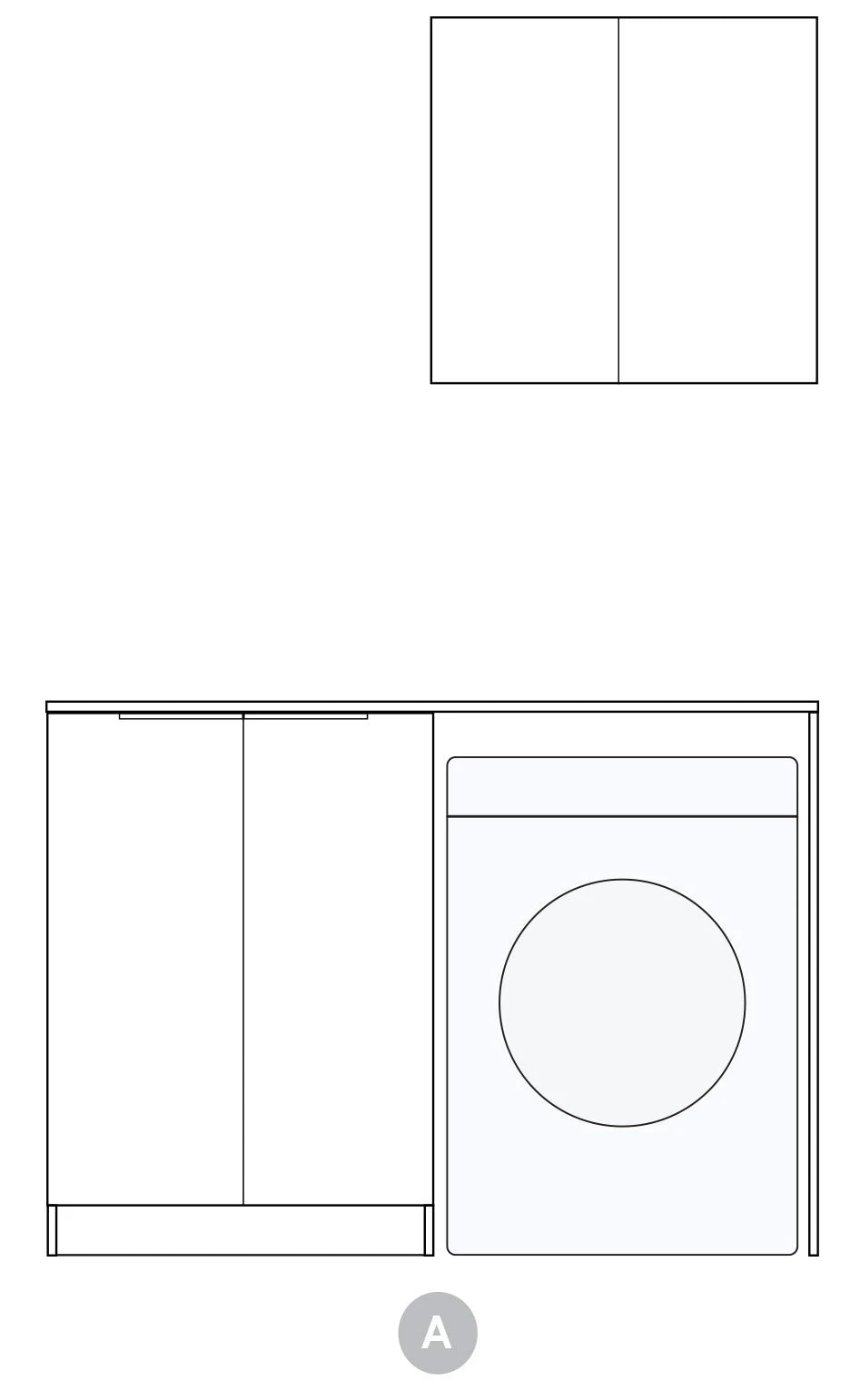 Hampshire Laundry Cabinet Kit | 1305*600*2100mm Hampshire Laundry Cabinet Kit | 1305*600*2100mm -HERA Bathware Sales hampshire laundry cabinet kit 13056002100mmmatte black1305claundry cabinetotti 399611