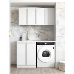 Hampshire Laundry Cabinet Kit | 1305*600*2100mm 5 Hampshire Laundry Cabinet Kit | 1305*600*2100mm -HERA Bathware Sales hampshire laundry cabinet kit 13056002100mmmatte white1305blaundry cabinetotti 771024