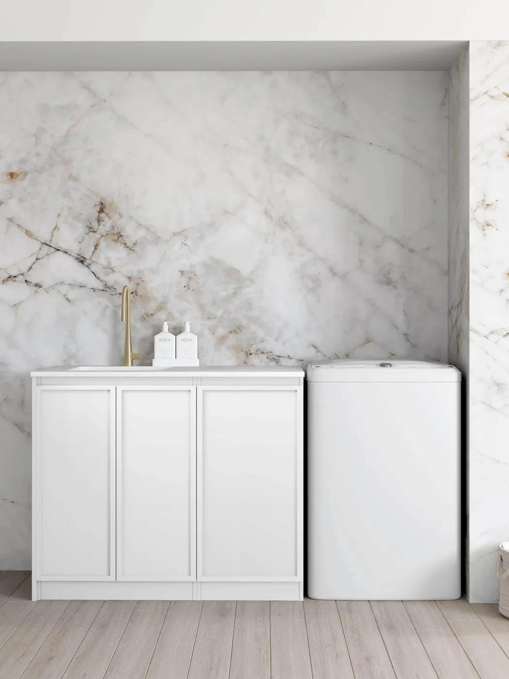 Hampshire Laundry Cabinet with Stone Top and Sink 1060x600x900 Hampshire Laundry Cabinet With Stone Top And Sink 1060x600x900 -HERA Bathware Sales hampshire laundry cabinet with stone top and sink 1060x600x900cilica free pure whitematte whitelaundry cabinetotti 691586